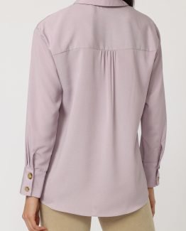 Camisa lisa con manga larga