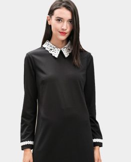 Tutto Tempo Vestido cuello encaje