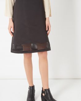 Falda midi troquelada - Tutto Tempo