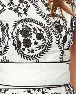 Blusa cruzada bordada Tutto Tempo