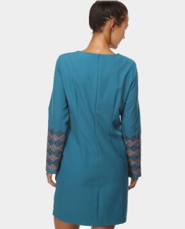 Vestido elástico bordado Tutto Tempo