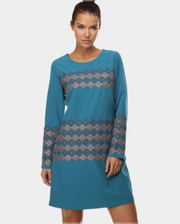 Vestido elástico bordado Tutto Tempo