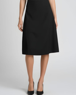 Falda midi lisa