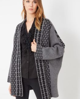 Chaqueta de punto oversize