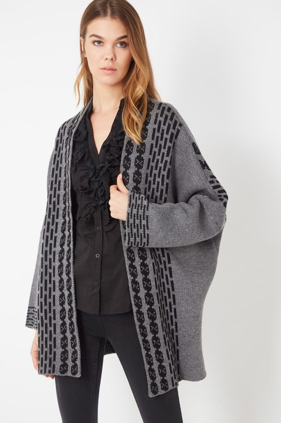 Chaqueta de punto oversize