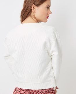 Chaqueta tipo bomber con textura