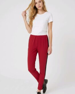 Pantalon con franja en contraste