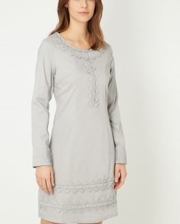 Vestido pliegues decorativos - Tutto Tempo
