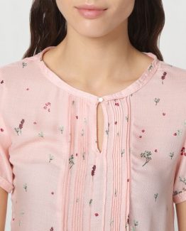 Blusa estampada manga corta - Tutto Tempo