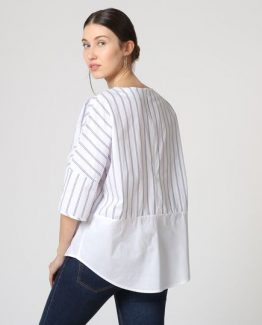Blusa combinada rayas - Tutto Tempo