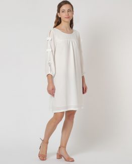 Vestido con lazos laterales - Tutto Tempo