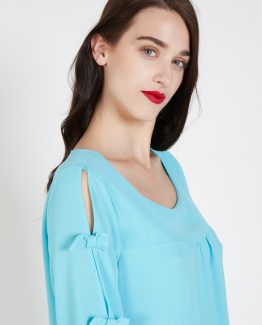 Vestido con lazos laterales - Tutto Tempo