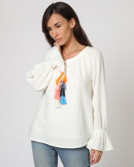 Blusa con pompones - Tutto Tempo