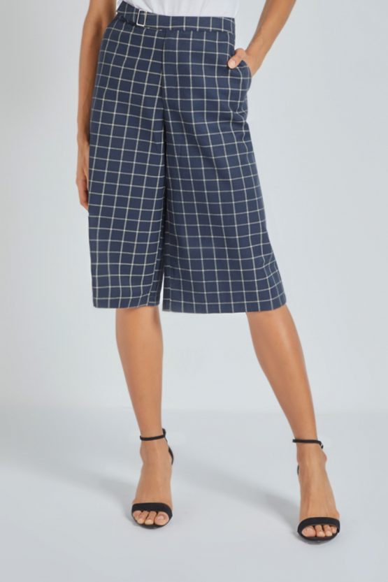 Pantalón crop cuadros - Tutto Tempo