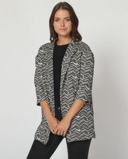 Chaqueta jaspeada con textura - Tutto Tempo