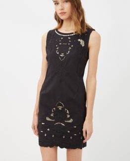 Vestido recto bordado - Tutto Tempo