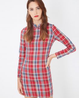 Vestido cuadros manga larga - Tutto Tempo