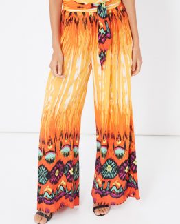 Pantalón palazzo estampado - Tutto Tempo