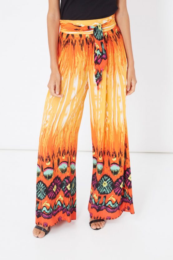 Pantalón palazzo estampado - Tutto Tempo