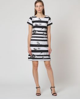 Vestido rayas estampado flores - Tutto Tempo