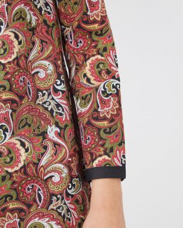 Vestido recto estampado - Tutto Tempo
