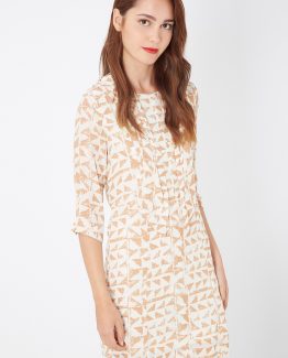 Vestido fluido estampado - Tutto Tempo