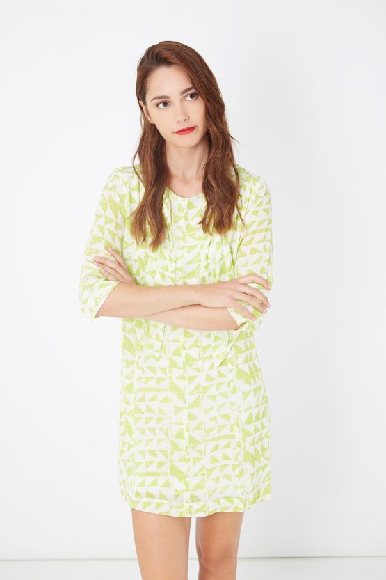 Vestido fluido estampado - Tutto Tempo