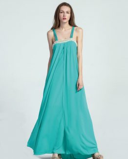 Vestido largo con pedrería - Tutto Tempo