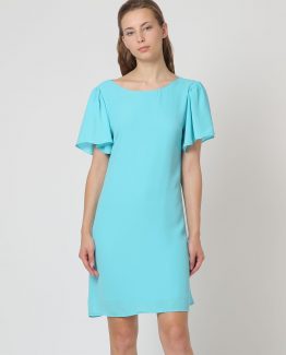 Vestido liso con tiras decorativas - Tutto Tempo