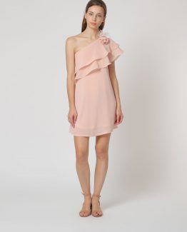 Vestido con escote asimétrico - Tutto Tempo