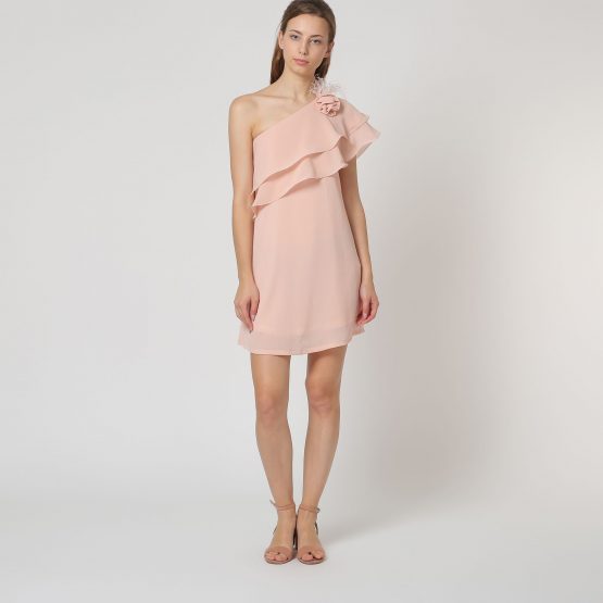 Vestido con escote asimétrico - Tutto Tempo