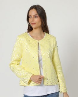 Chaqueta estampada con strass - Tutto Tempo