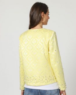 Chaqueta estampada con strass - Tutto Tempo