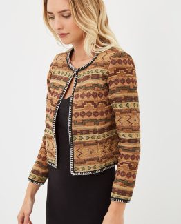 Chaqueta estampada con textura