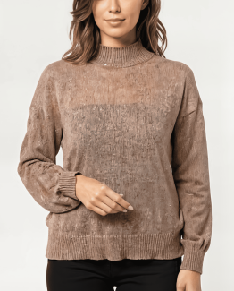 Jersey con detalles de brillo