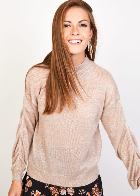 Jersey con detalles de brillo