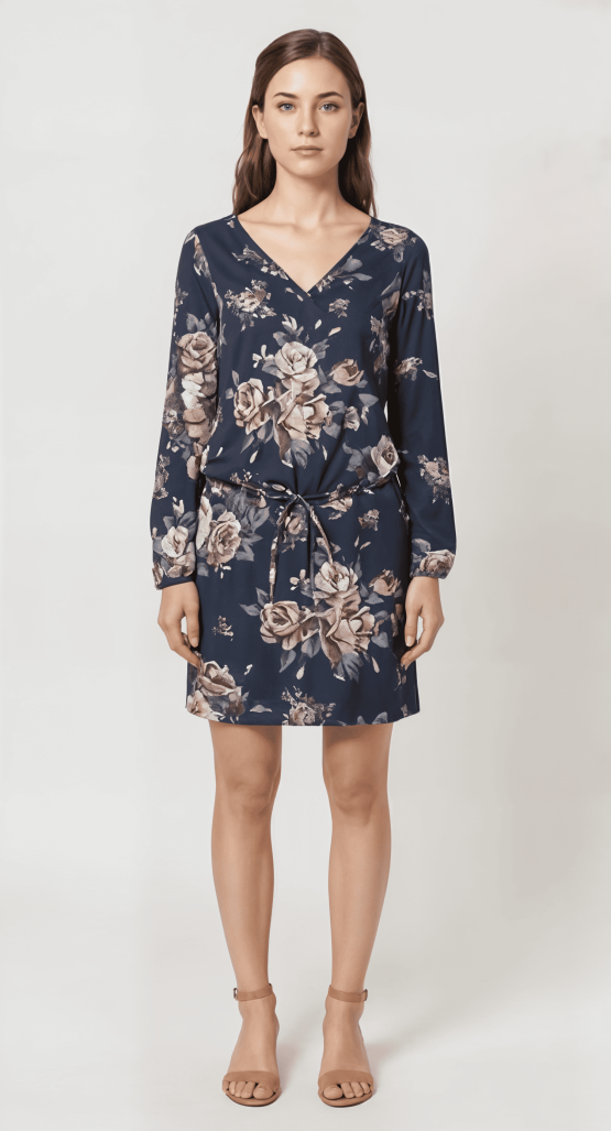 Vestido estampado de flores