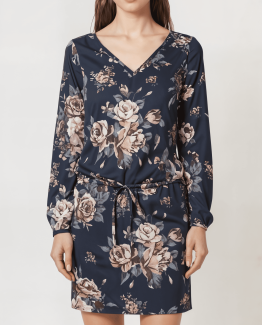 Vestido estampado de flores