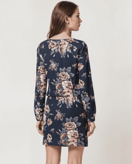 Vestido estampado de flores