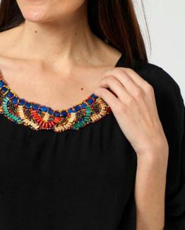 Vestido con pedrería