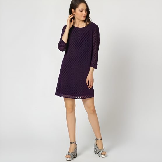VESTIDO CON TEXTURA