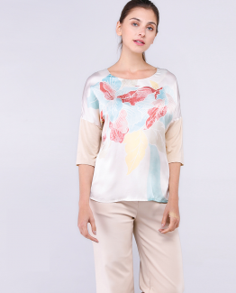 Camiseta estampada satinada - Tutto Tempo