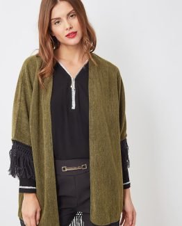 Chaqueta con flecos