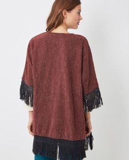Chaqueta con flecos