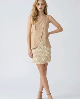 Vestido combinado