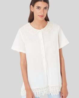Blusa con encaje