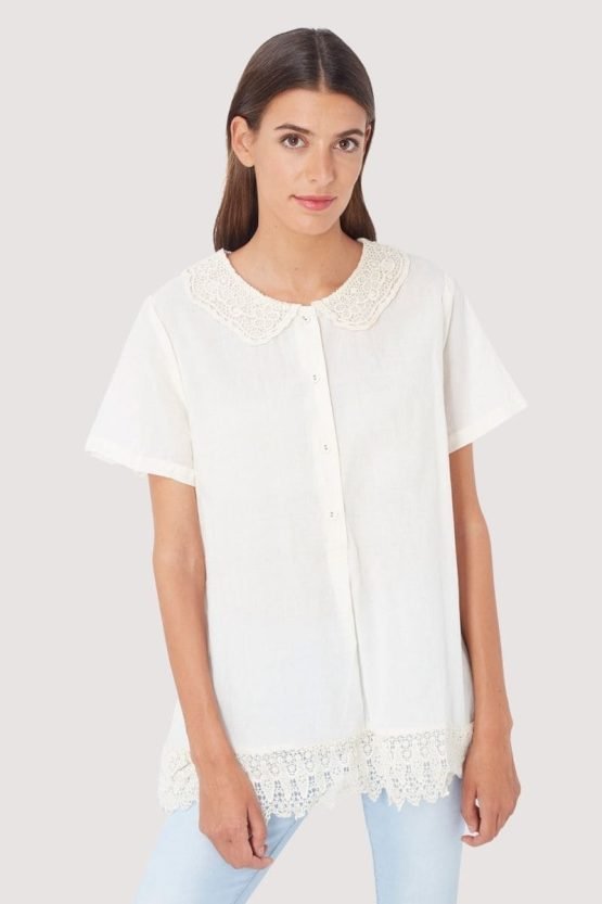 Blusa con encaje