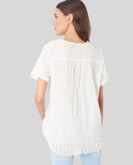 Blusa con encaje