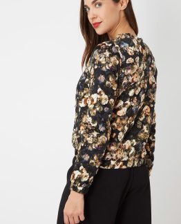 Chaqueta guateada de flores
