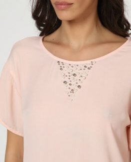 Blusa con perlas